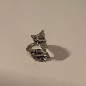 Silver Leaf Design Ring